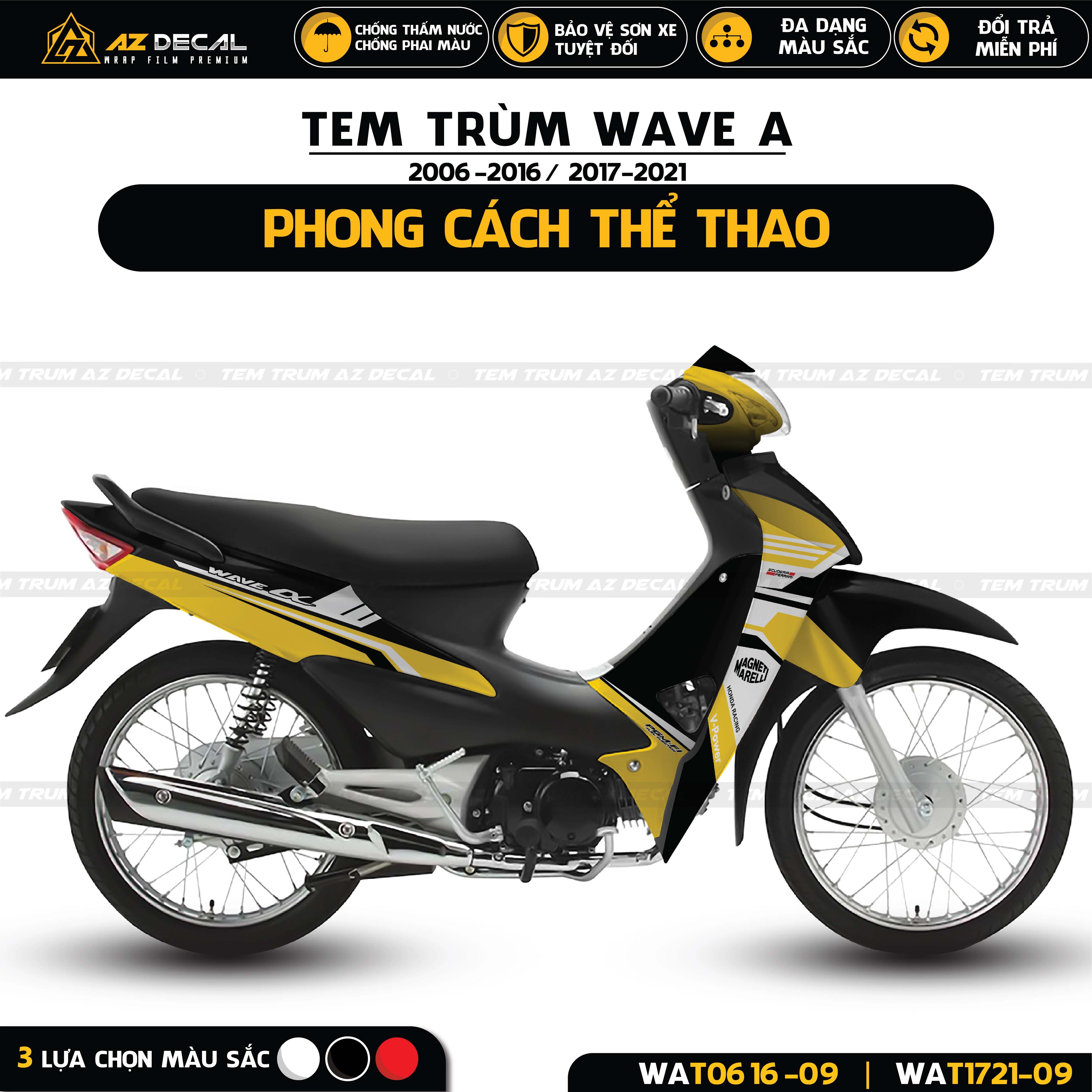 Ảnh thực tế chi tiết 6 màu của Wave Alpha 2020